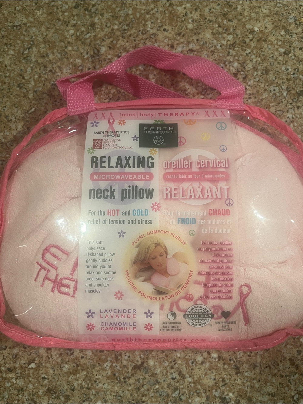 Relaxing Microwavable Neck Pillow - Pink